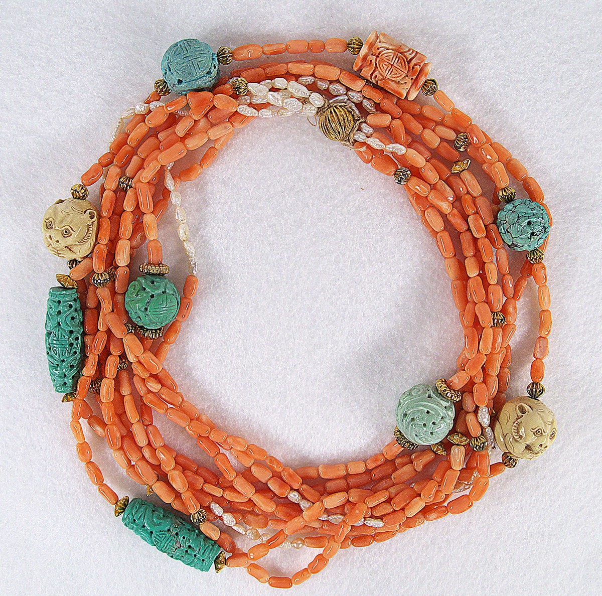 Circle Turquoise Stone with Carved Sides Circle Turquoise Stone with Carved Sides