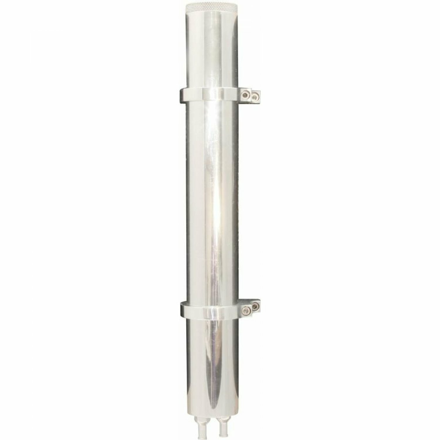 2" X 13" Polished Aluminum Radiator Universal Overflow Tank Chevy,Ford,MO