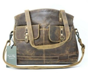 distressed leather purse