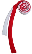 Draft Horse Mane Roll - Red and White