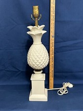 White ceramic pineapple lamp vintage