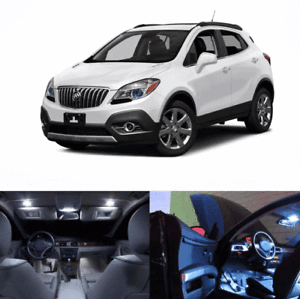 11 PCS LED Lights For 2013-2015 2016 Buick Encore Kit Interior Package WHITE