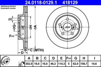 Bremsscheibe Toyota P. RAV 4 2.0 4WD 94-00