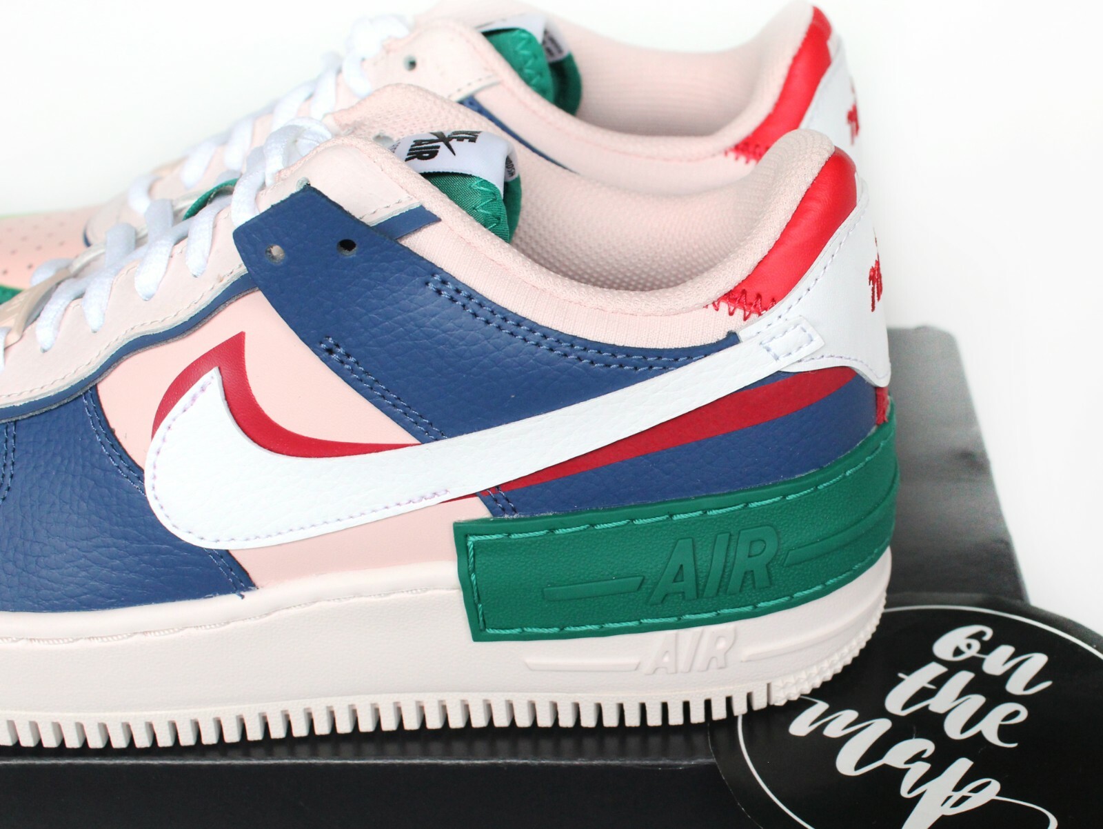 Nike Air Force 1 AF1 W Shadow Mystic Navy Blue Pink Red UK 5 8 9 10 11 US  New | eBay