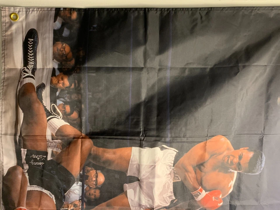 Bandera de Muhammed Ali "RARA" 3 pies x 5 pies o bandera en bolsa de plástico transparente Foto 3 de 4