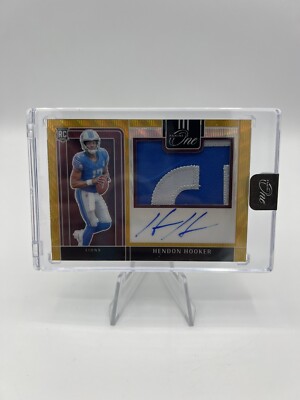 2023 Panini One Hendon Hooker RC Precision Patch Auto Gold /10