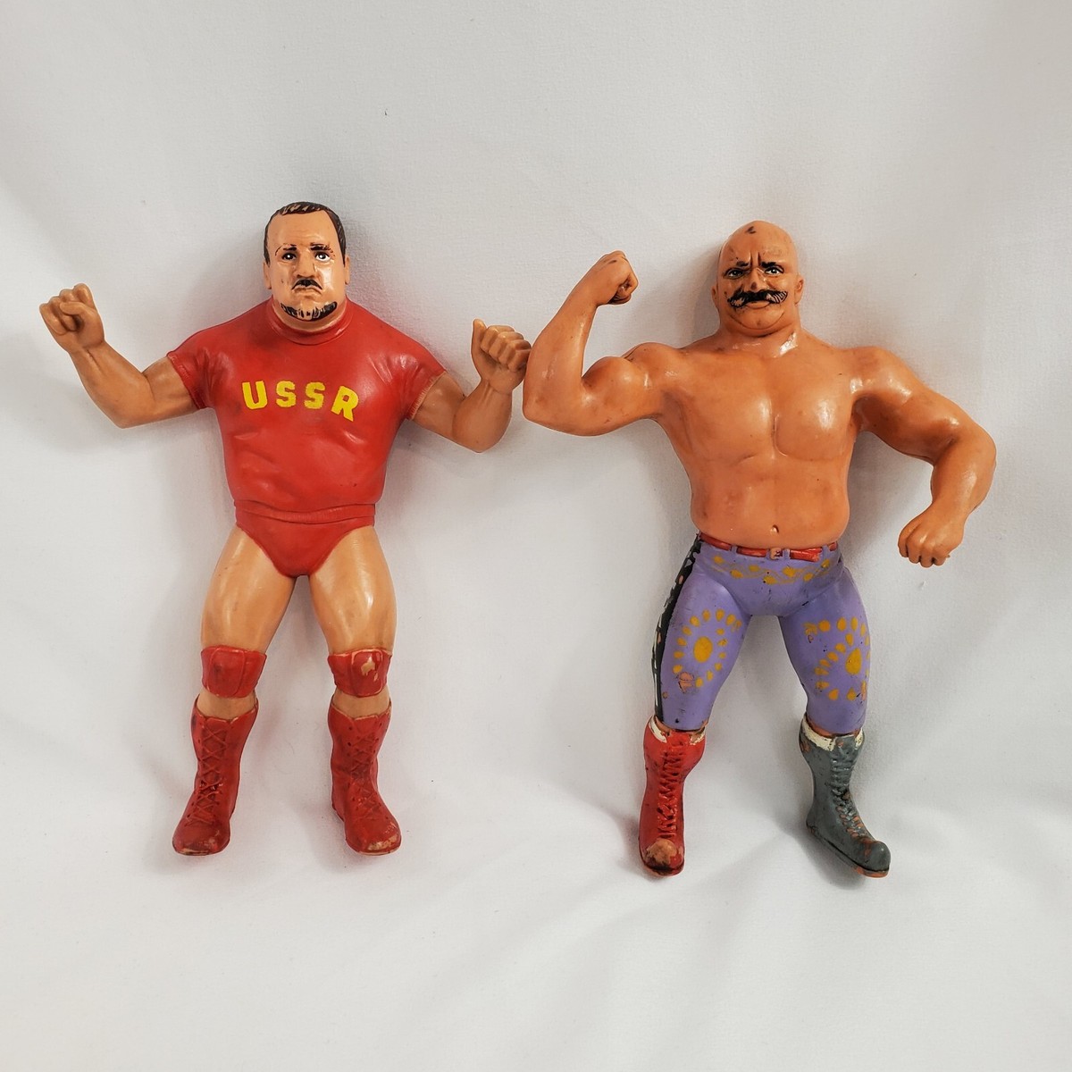 LJN WWF Wrestling Superstars Tag Team Iron Sheik & Nikolai Volkoff