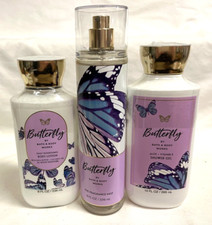 Bath Body Works BUTTERFLY Body Lotion, Shower Gel, Fragrance Mist SET