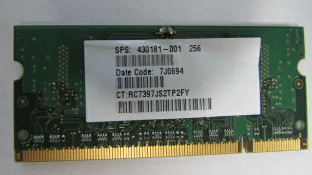 M470T3354CZ3-CE6 SAMSUNG LAPTOP MEMORY 256MB 1Rx16 PC2-5300S-555-12-C3 DDR2 - Image 3 of 4