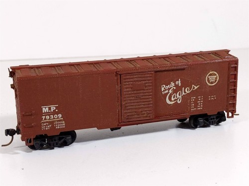 Coche de carga Mantua Tyco 311 personalizado Missouri Pacific 40' MP 79309 escala HO Kadees | Zustand: Used