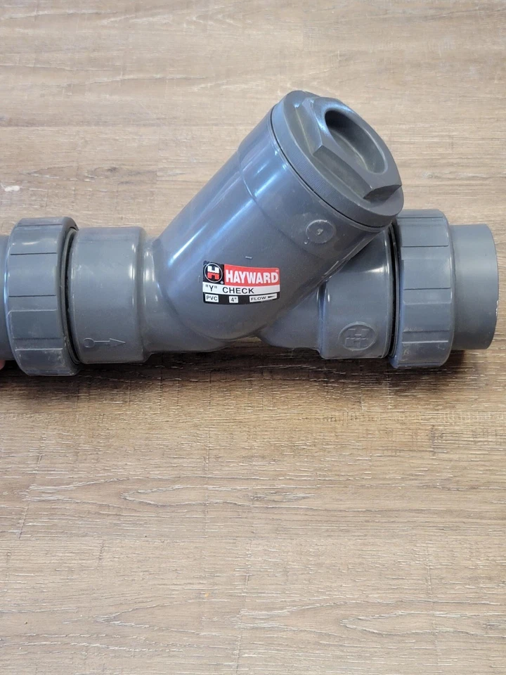 HAYWARD YC10400PE 4 英寸 PVC Y 止回阀双联盟 — 第 3/4 张图片