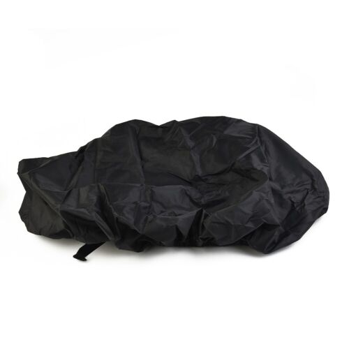Motorcycle Rain Seat Cover Universal Flexible Waterproof Saddle Cover Black - Picture 20 of 50