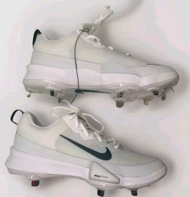 Nike Force Zoom Trout 9 Pro Baseball Cleats White FB2907-100 Men's Size 10