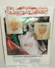Vanessa Ann Collection Cross Stitch Jolly Old St Nicholas Sweatshirt Kit