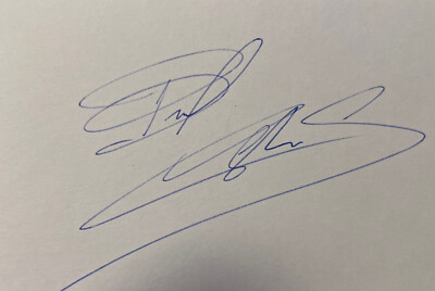 Hand signed signature BRADLEY WIGGINS, CYCLING, TOUR DE FRANCE