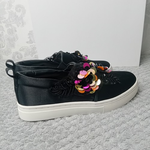 Scarpe da ginnastica Mini Miss KG da bambina nere/bianche Siquence taglia UK 2 / EU 34,5 - Foto 6 di 11