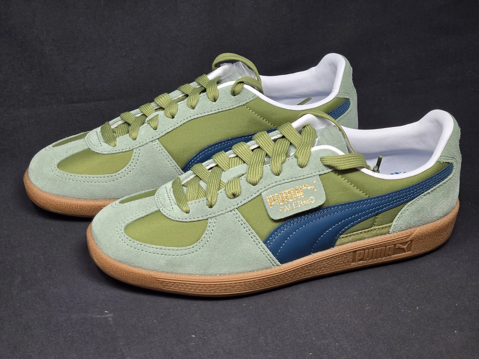 PUMA Palermo OG Men's Multi Size Olive Green Blue Gum Eucalyptus Shoes 383011-11