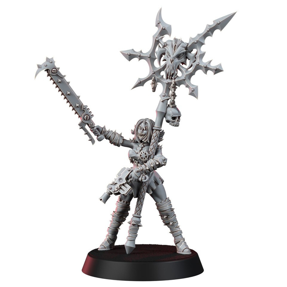 Chaos Renegades of Pain Еретик Чан - Эксклюзивная 28-миллиметровая миниатюра для Wargames 4390₽