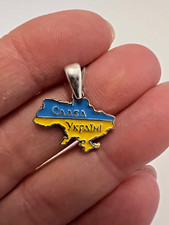 Anhänger 925 Sterlingsilber Damen Echtschmuck Emaille Blau/Gelb Neu Eliteschmuck