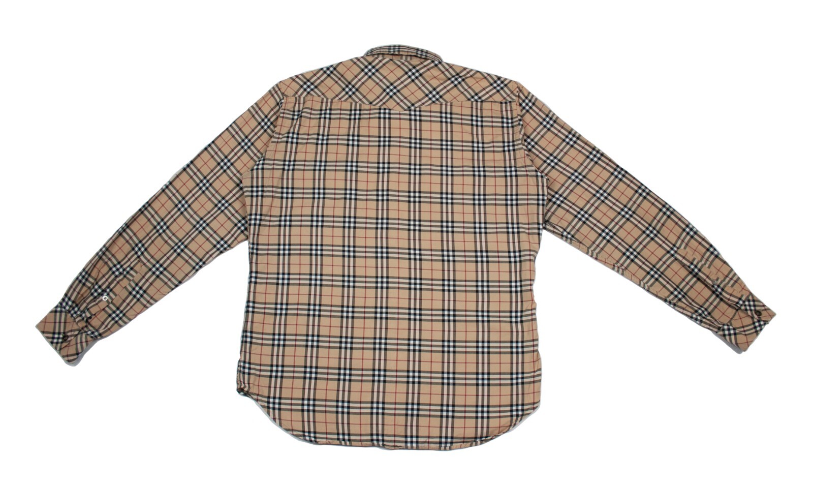 Burberry 00S Logo Nova Check Plaid Longsleeve Shirt Vintage image 2