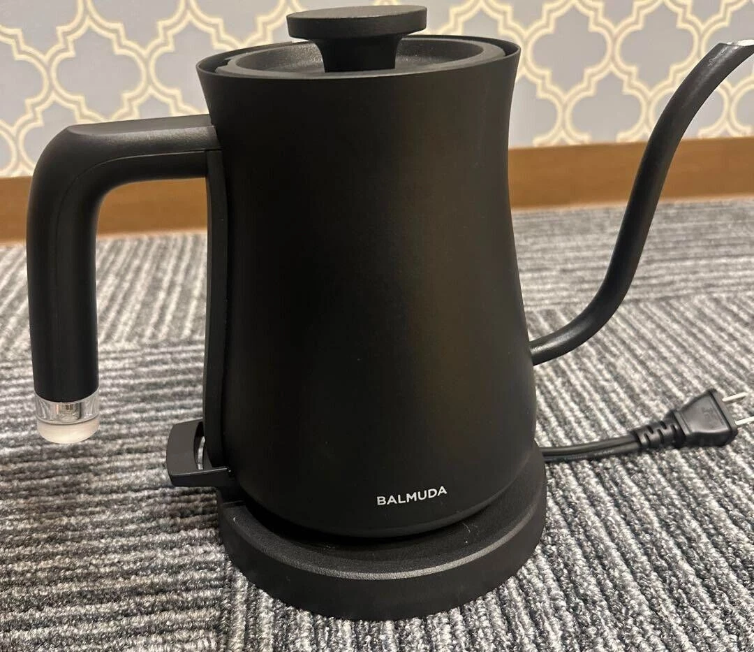 BALMUDA Electric Kettle The Pot K02A-BK Black AC100V Used from Japan