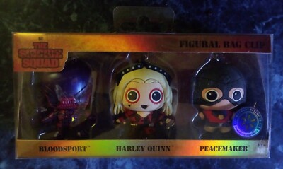 The Suicide Squad Exclusive Figural Bag Clip Set of 3 New Free Shipping