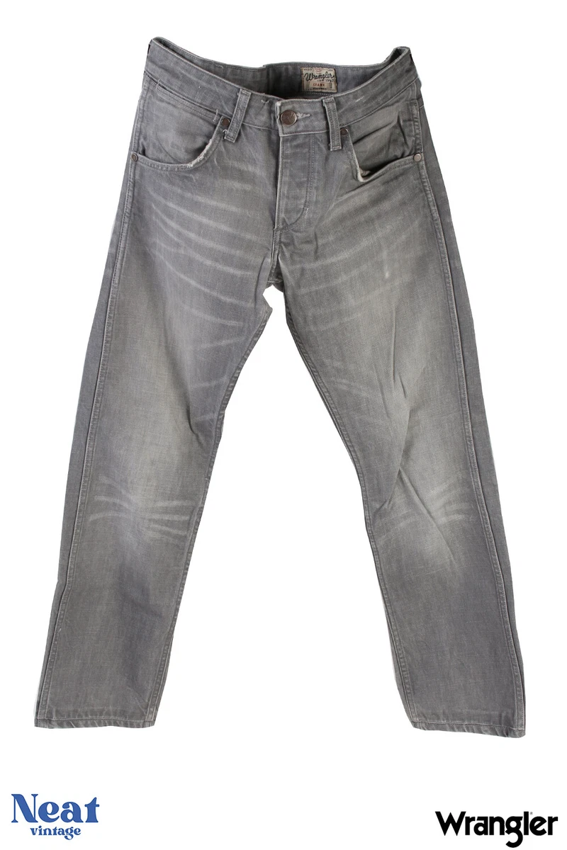 Vintage Wrangler Crank Mens Regular Fit Straight Jeans W28 W30 W32 W34 W36