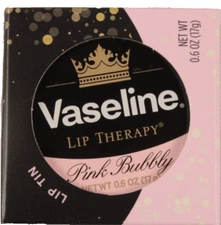 VASELINE Limited Edition Pink Bubbly Lip Therapy 17g / 0.6 oz NEW SEALED