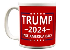 Trump Vance 2024 Take America Back Patriotic Coffee Mug President Trump 2024