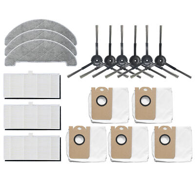 For VIOMI S9 Vacuum Cleaner Accessories Side Brush Filter Mop Cloth Dust Bag Kit