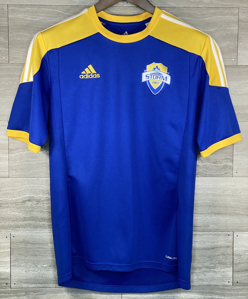 Adidas Colorado Storm Soccer Jersey Blue Yellow #31 Short Sleeve