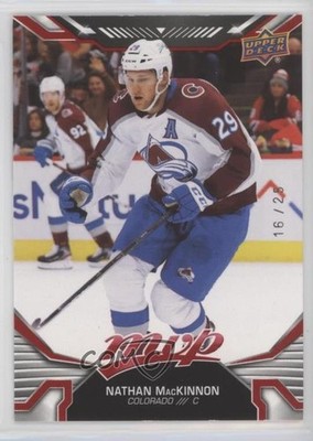 2022-23 Upper Deck MVP Red 16/25 Nathan MacKinnon #216 0mj2