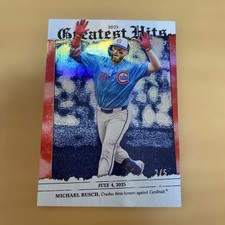 2025 Topps Greatest Hits Michael Busch /5 Chicago Cubs Rare Insert GH-27 2026 FS