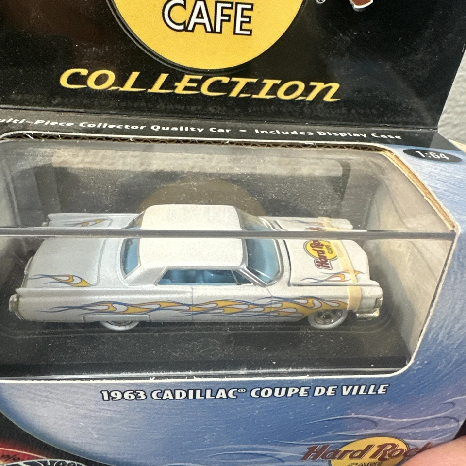 Cadillac Coupe De Ville 2001 Hot Wheels Hard Rock Collection blanco 1963 sellado Foto 4 de 4