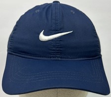 Nike Dri-FIT Hat Youth Adjustable Baseball Cap Blue Swoosh Athletic Sports Child