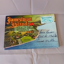 Curt Teich Jamestown Island VA Souvenir Postc...