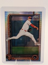 2025 Topps Chrome Tyler Fitzgerald RC Prism Refractor #30 Giants