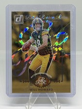 Will Howard 2025 Donruss “Rated Rookies Retro Gold Lazer