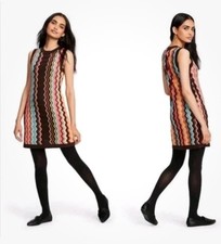 MISSONI For Target Retro Chevron Mini Dress Slip Zig Zag Womens Size S