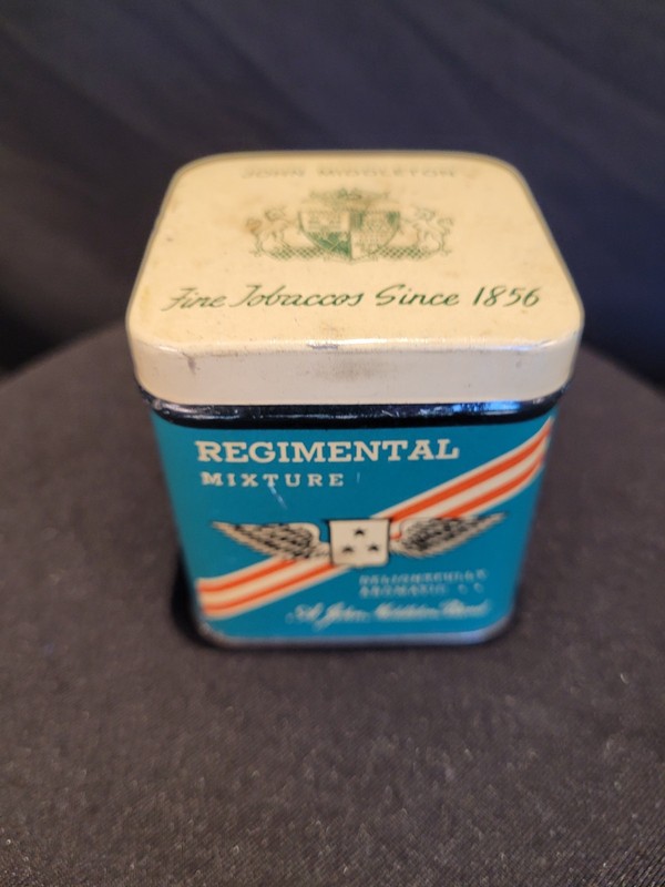 Regimental Mixture John Middleton Inc. Vintage Tobacco Tin EMPTY