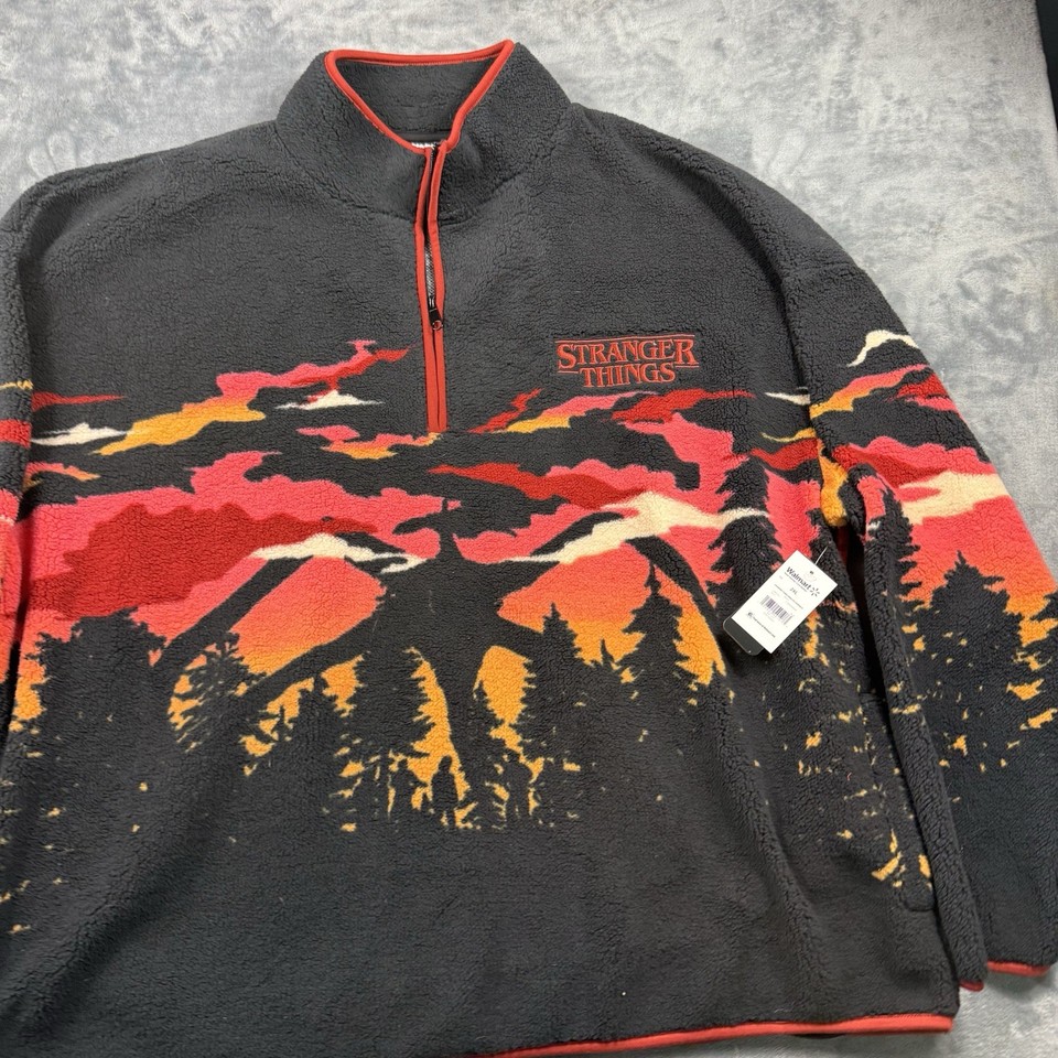 Sweat-shirt fermé Stranger Things - Noir Benetton