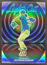 2022 Panini Donruss Optic Jackson Kowar Lights Out Holo Prizm #LO-4 RC Royals