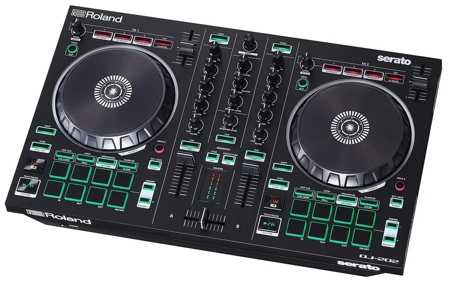 Roland DJ-202 2-Channel Serato DJ USB MIDI Sequencer Controller - Image 2 of 3