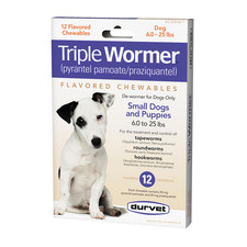 Durvet 12-Pack Triple Wormer Tablets For Puppies And Small Dogs Durvet -
