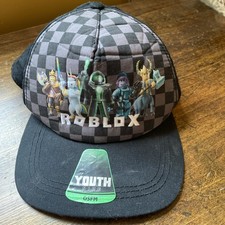 Roblox Hat Unisex Youth Kids Snapback Black Adjustable Embroidered Cap