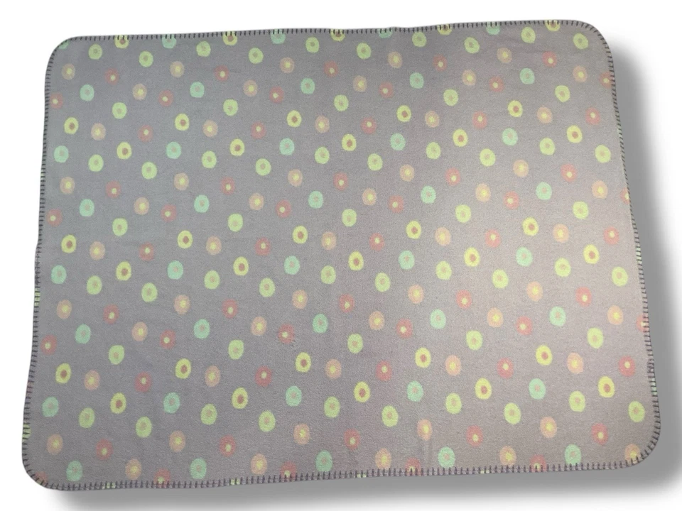 "Manta bebé Circo lavanda polar círculos suaves puntos aprox 30x40""" Foto 2 de 4