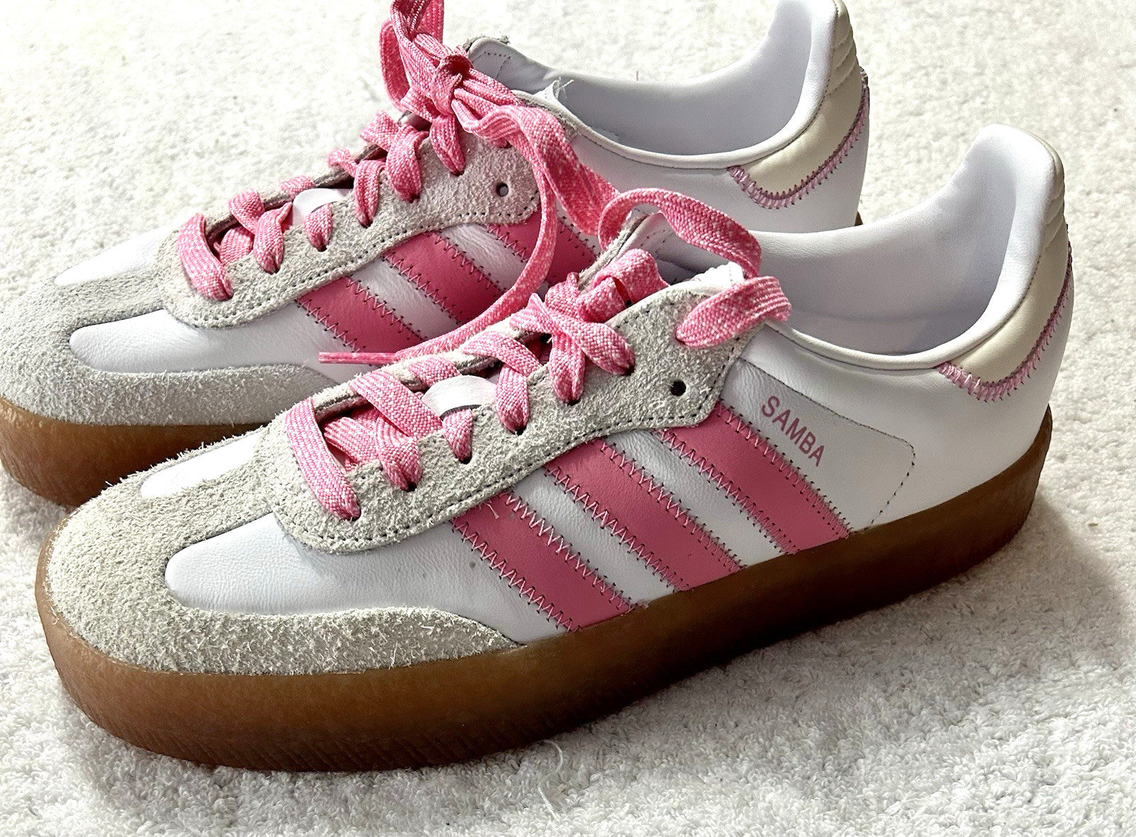 Adidas Samba Women's OG White Pink W IE9109 Shoes Size 8.5 - New no Box