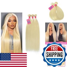 LIXION 613 Blonde Bundles Human Hair 18 20 22 Inch Straight Bundles Human Hair