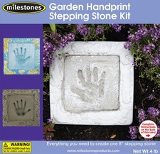 Mosaic Stepping Stone Kit Garden Handprint