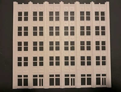 HO SCALE MODEL RESIN BUILDING MINIATURE FRONT WALL/ FLATS / SCRATCH KIT 